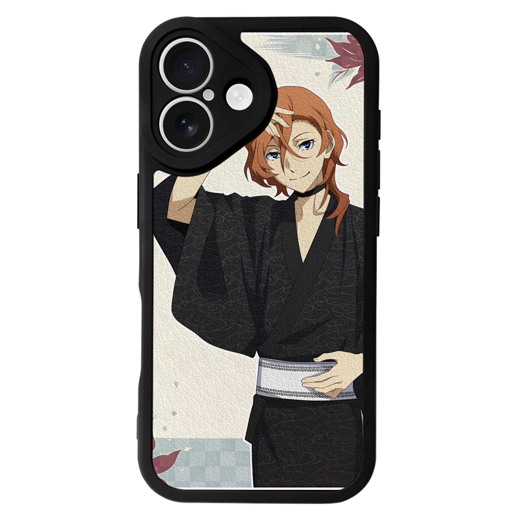 （画像用） 文豪ストレイドッグス Bungo Stray Dogs 【iPhone 16シリーズ対応】シリコンスマホケース（レザー調） 材質：シリコン